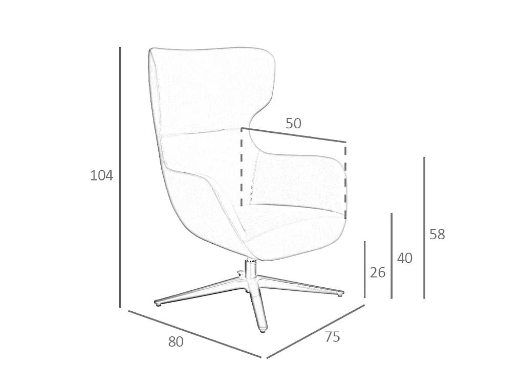 Weißer Stoffsessel  5100 ANGEL CERDA
