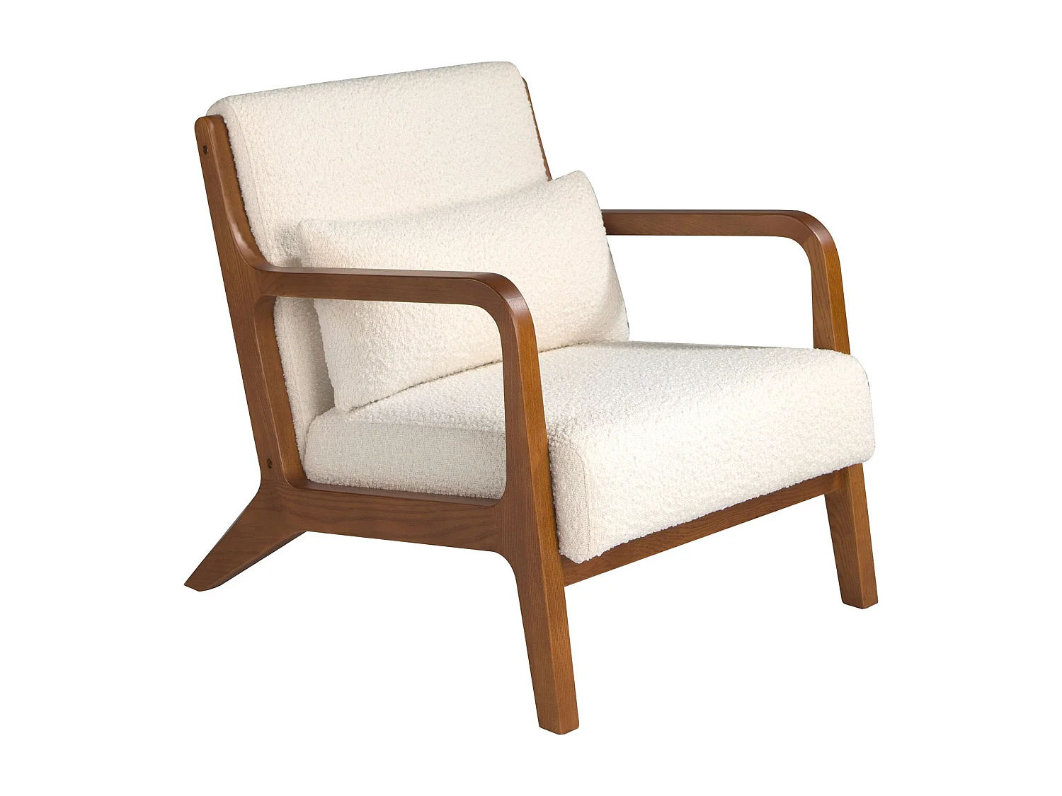 Fauteuil en tissu blanc 5100 ANGEL CERDA