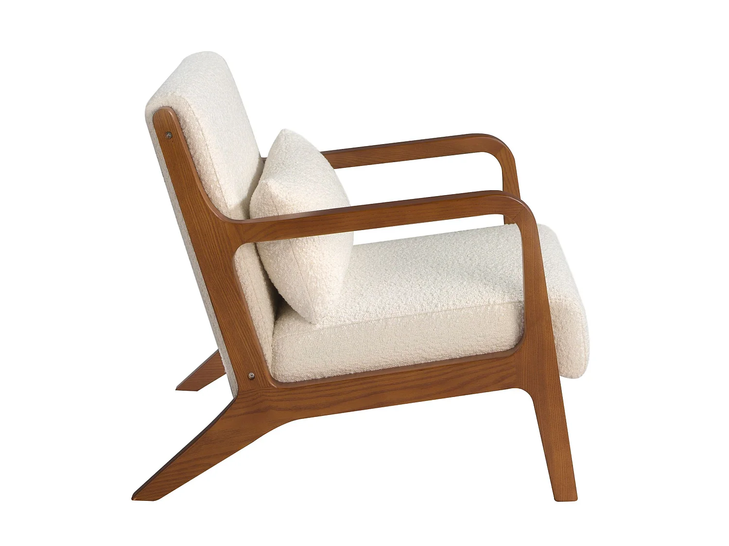 Fauteuil en tissu blanc 5100 ANGEL CERDA