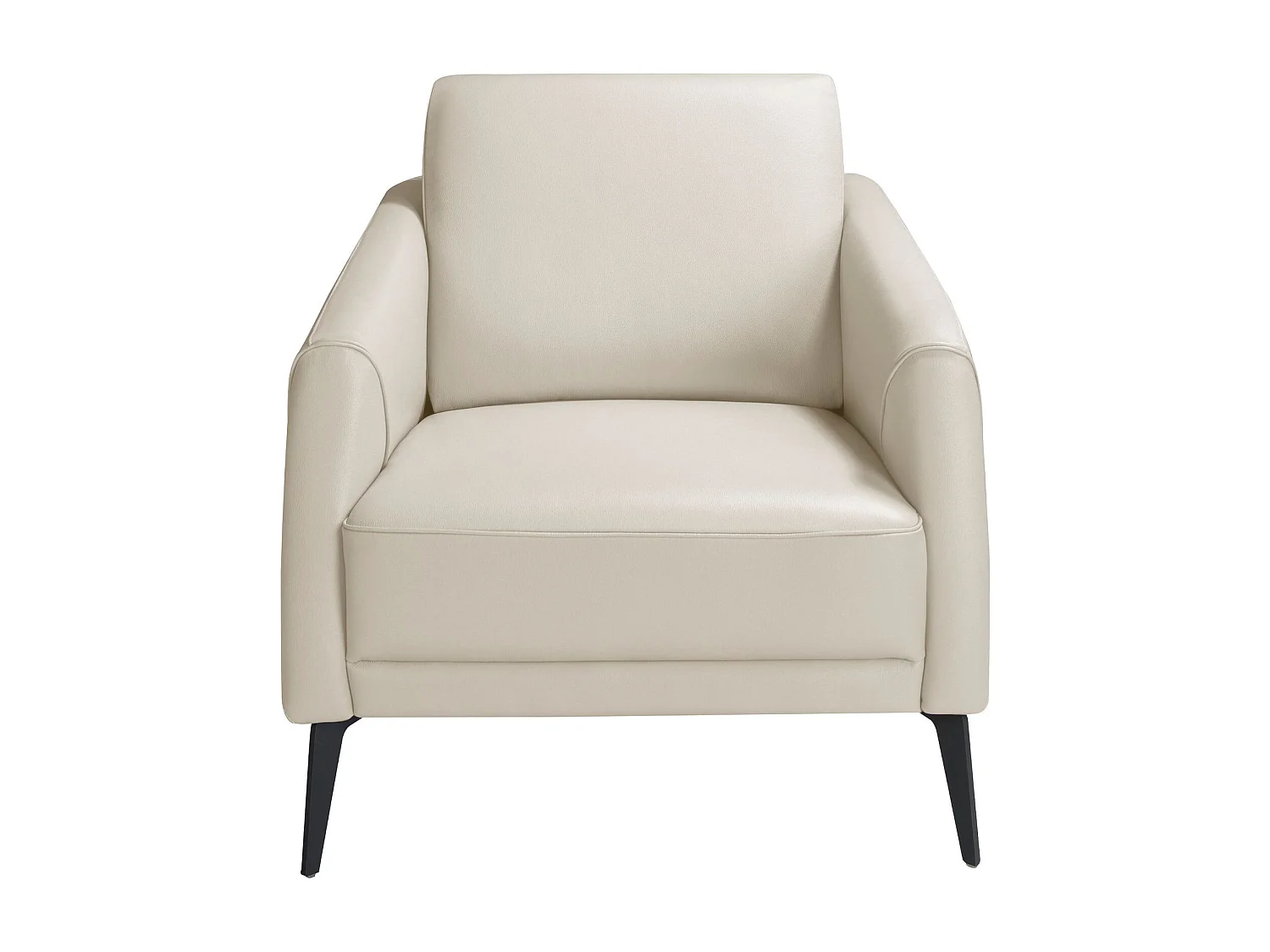 Fauteuil en cuir gris taupe 5094 ANGEL CERDA