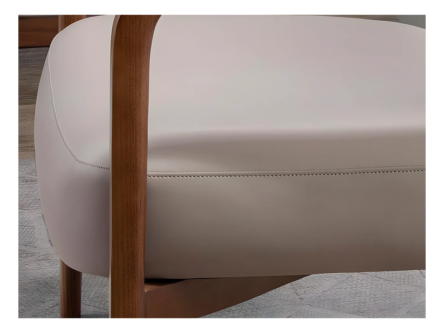 Poltrona imbottita in similpelle Visone   5082 ANGEL CERDA