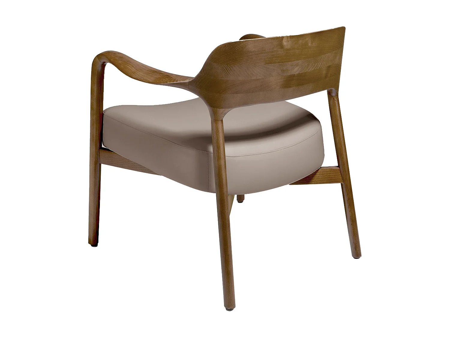 Fauteuil en similicuir noyer et vison 5082 ANGEL CERDA