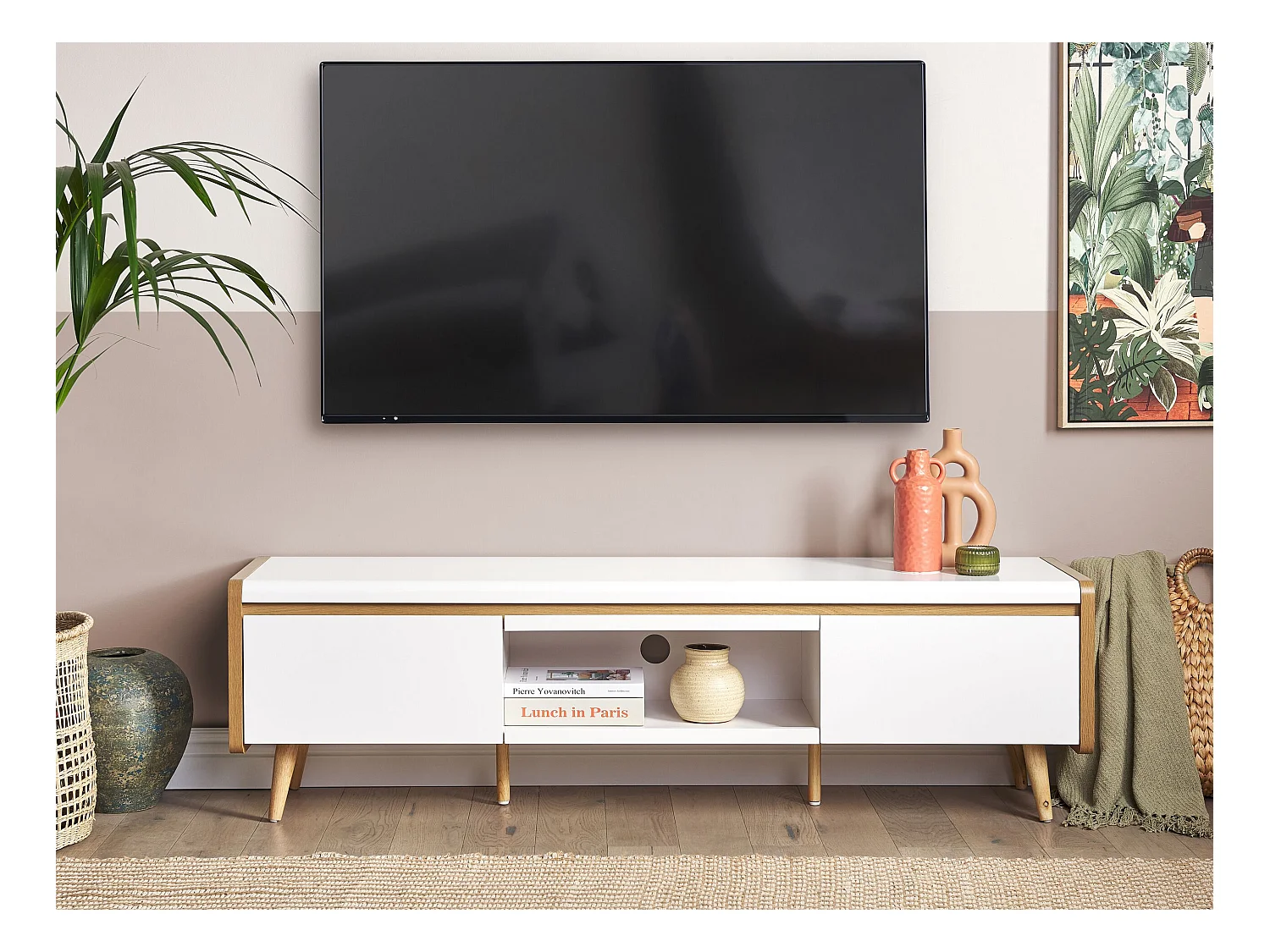 TV-meubel CUSTER Wit