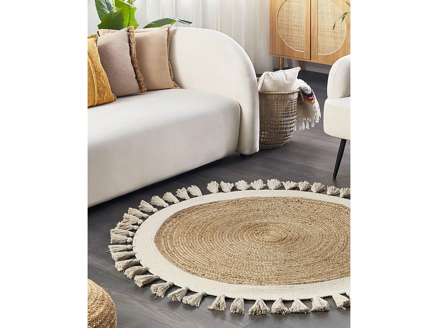 Tapis SAMSUN Beige ø 120 cm Jute