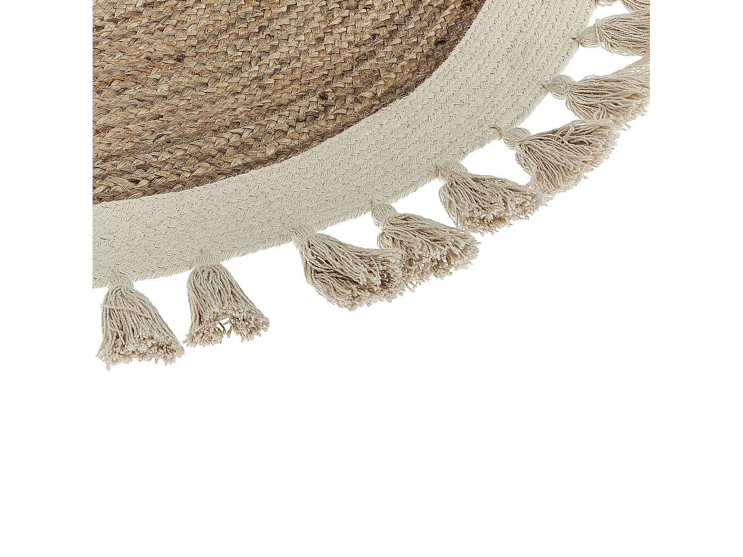 Vloerkleed SAMSUN ø 120 cm Jute Beige