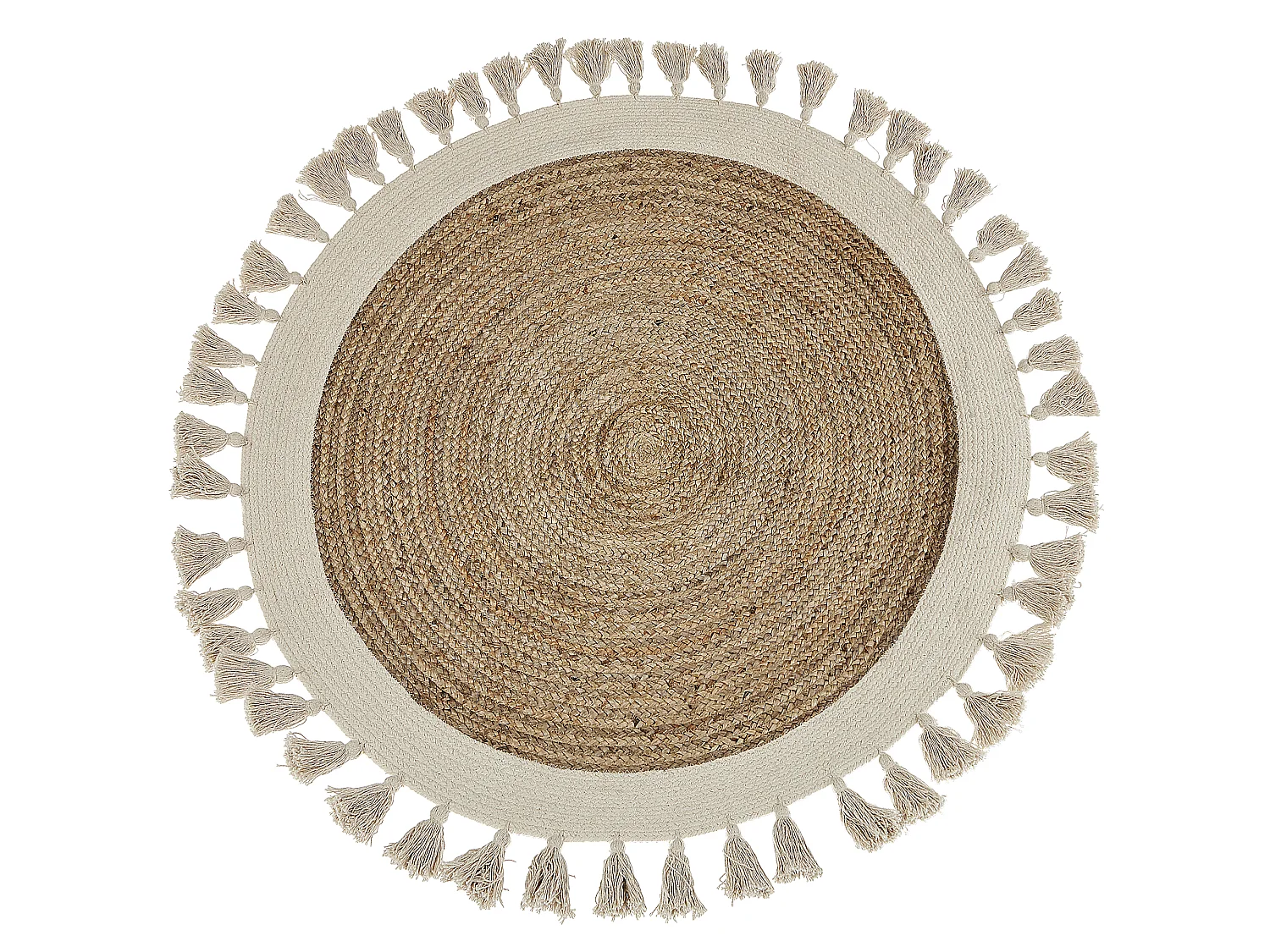 Rug SAMSUN Beige ø 120 cm Jute