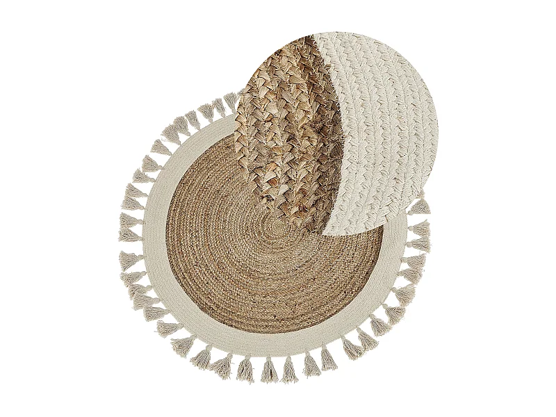 Tapis SAMSUN Beige ø 120 cm Jute