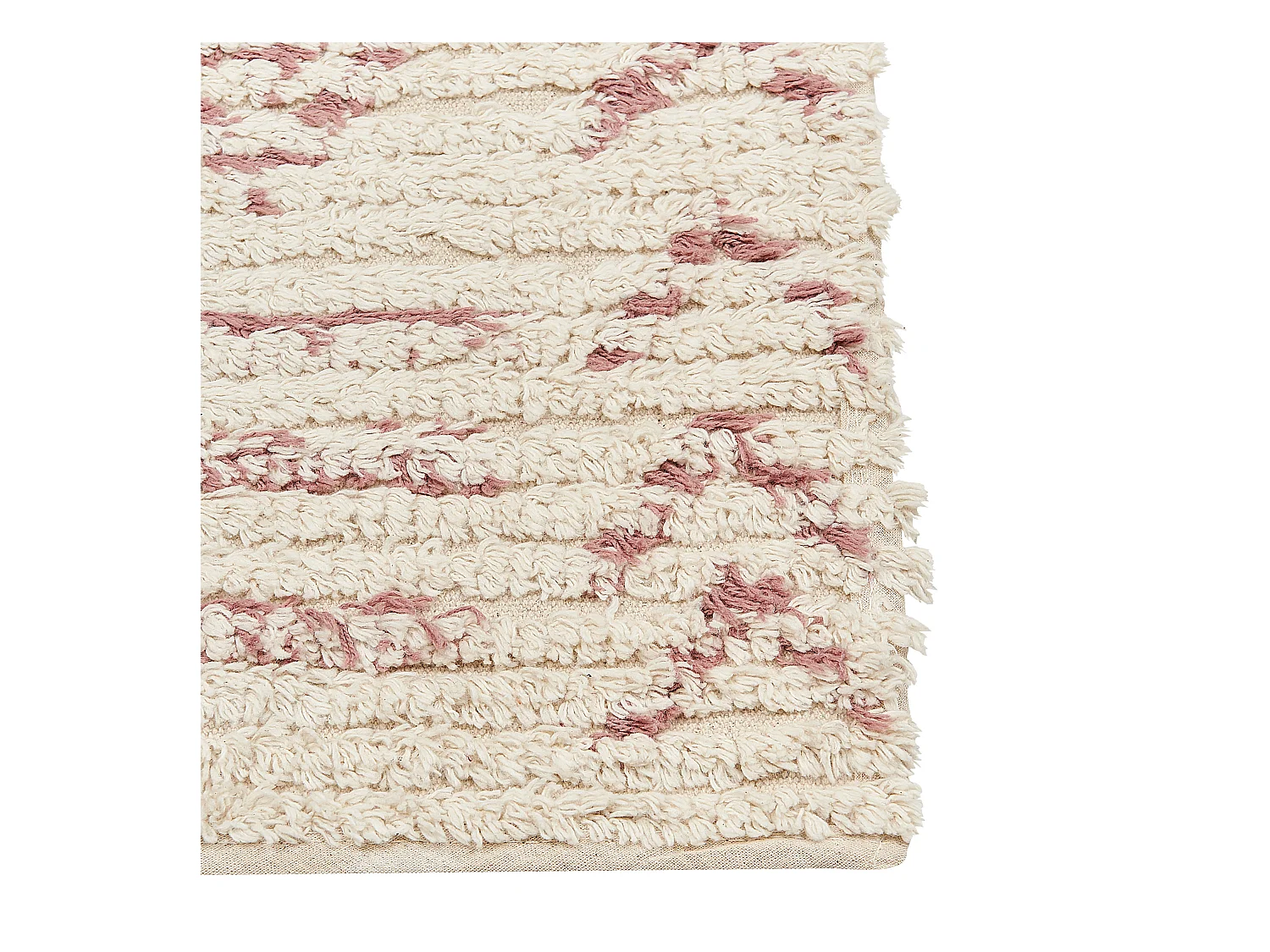 Vloerkleed katoen beige/roze 160 x 230 cm EDIRNE