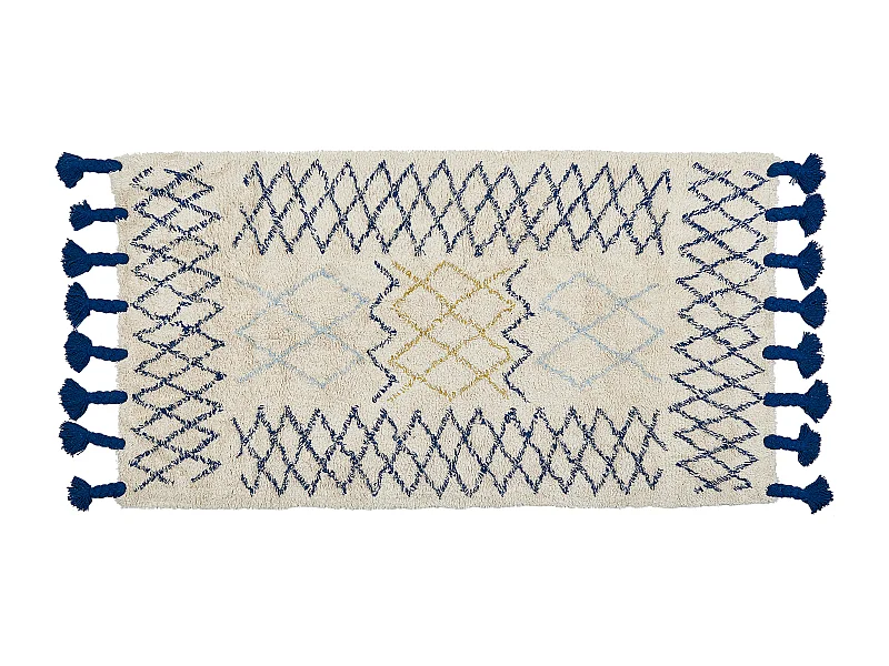 Tapis ERZINCAN Beige 80 x 150 cm Coton