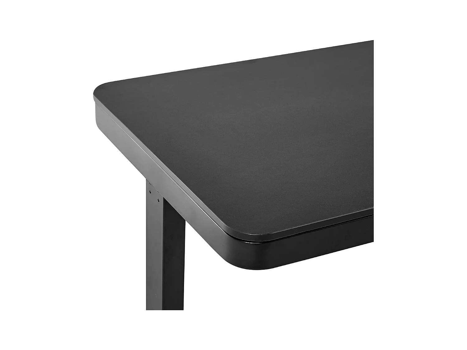Höhenverstellbarer Schreibtisch schwarz 120 x 60 cm mit USB-Port Schublade Kenly