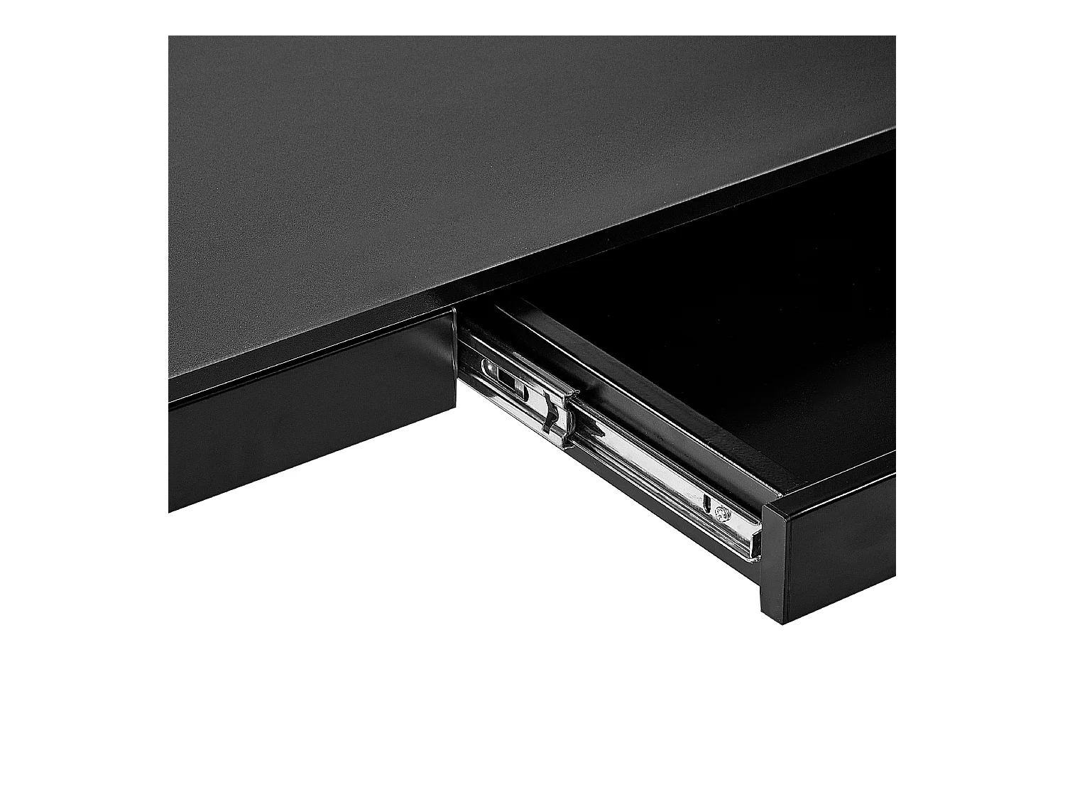 Höhenverstellbarer Schreibtisch schwarz 120 x 60 cm mit USB-Port Schublade Kenly