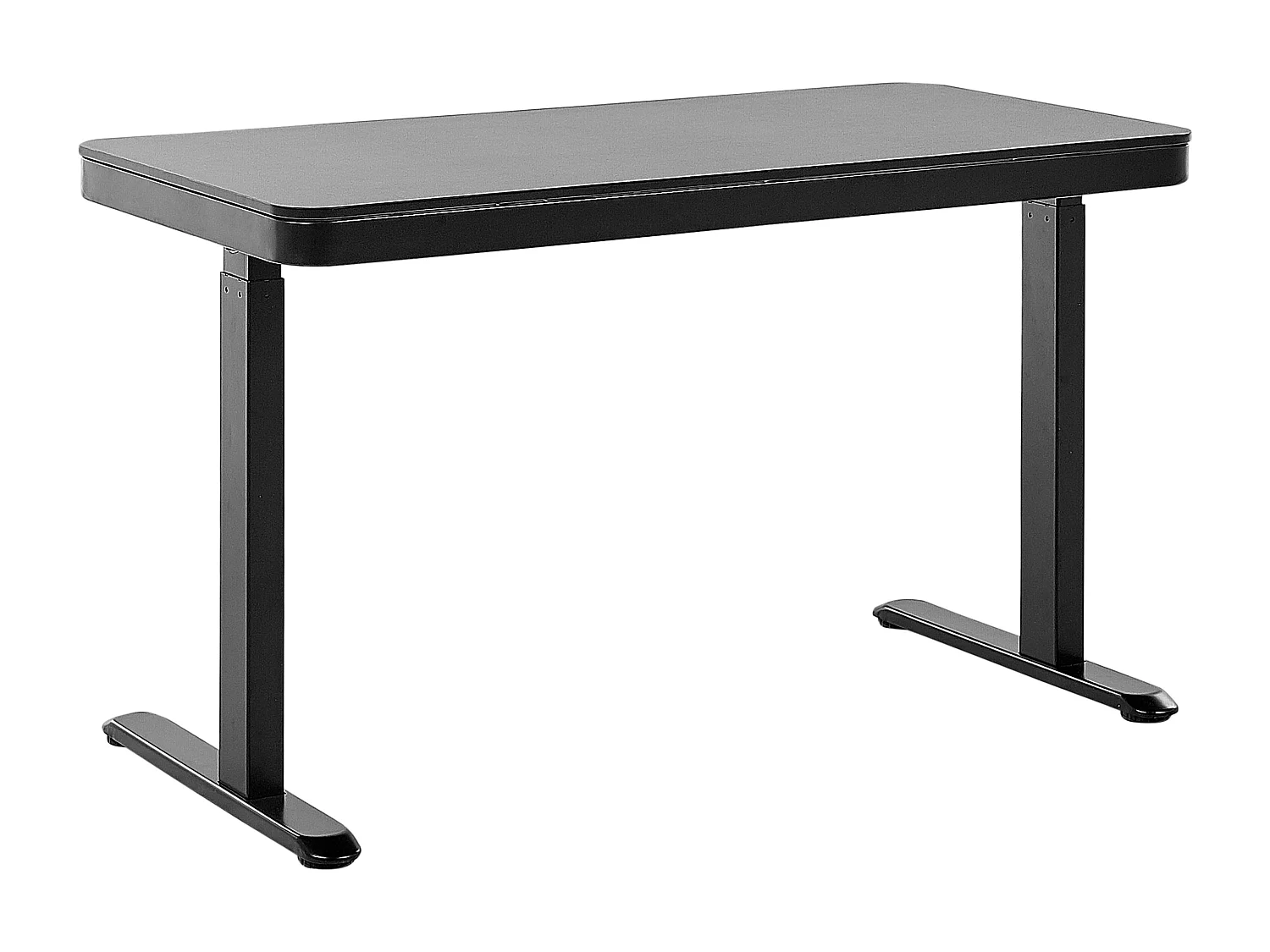 Biurko regulowane elektrycznie 120 x 60 cm z portem USB czarne KENLY