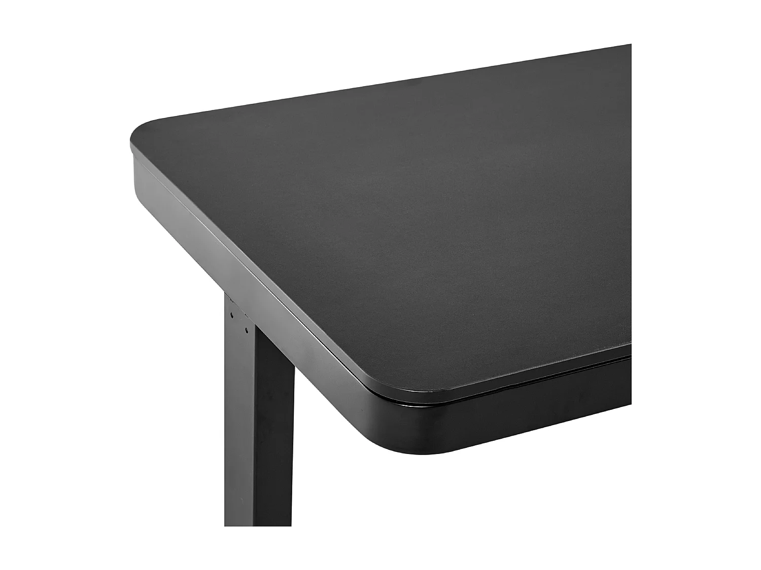 Biurko regulowane elektrycznie 120 x 60 cm z portem USB czarne KENLY