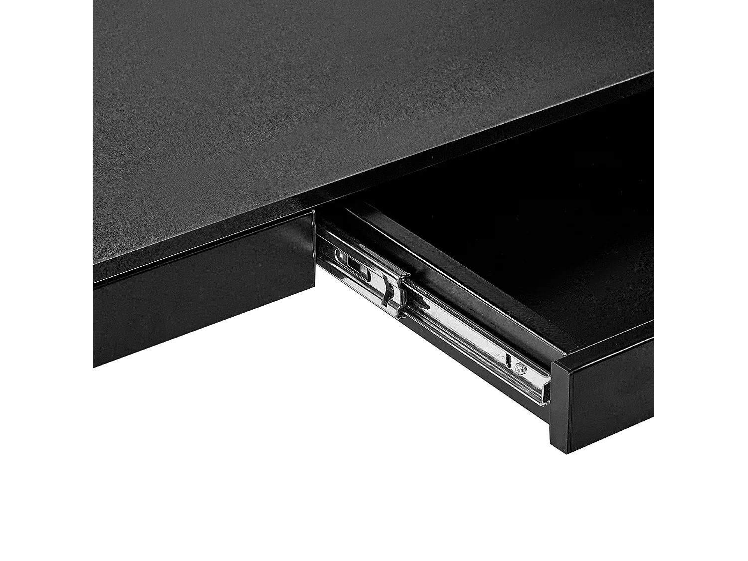 Biurko regulowane elektrycznie 120 x 60 cm z portem USB czarne KENLY