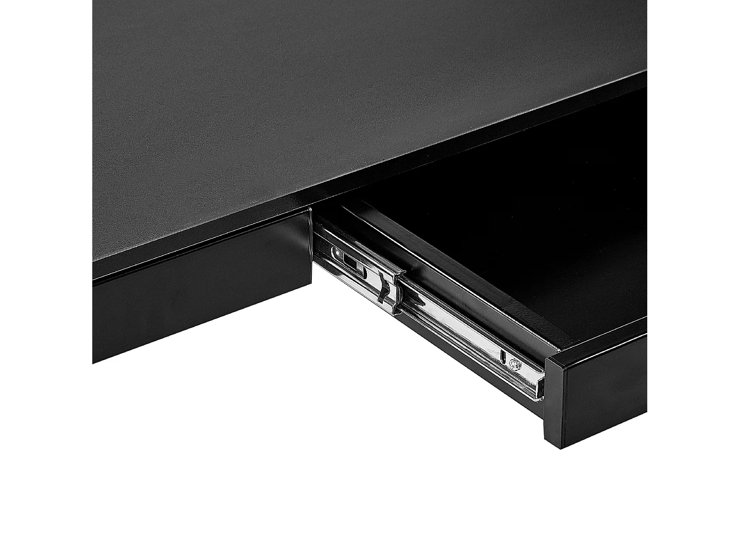 Höhenverstellbarer Schreibtisch schwarz 120 x 60 cm mit USB-Port Schublade Kenly