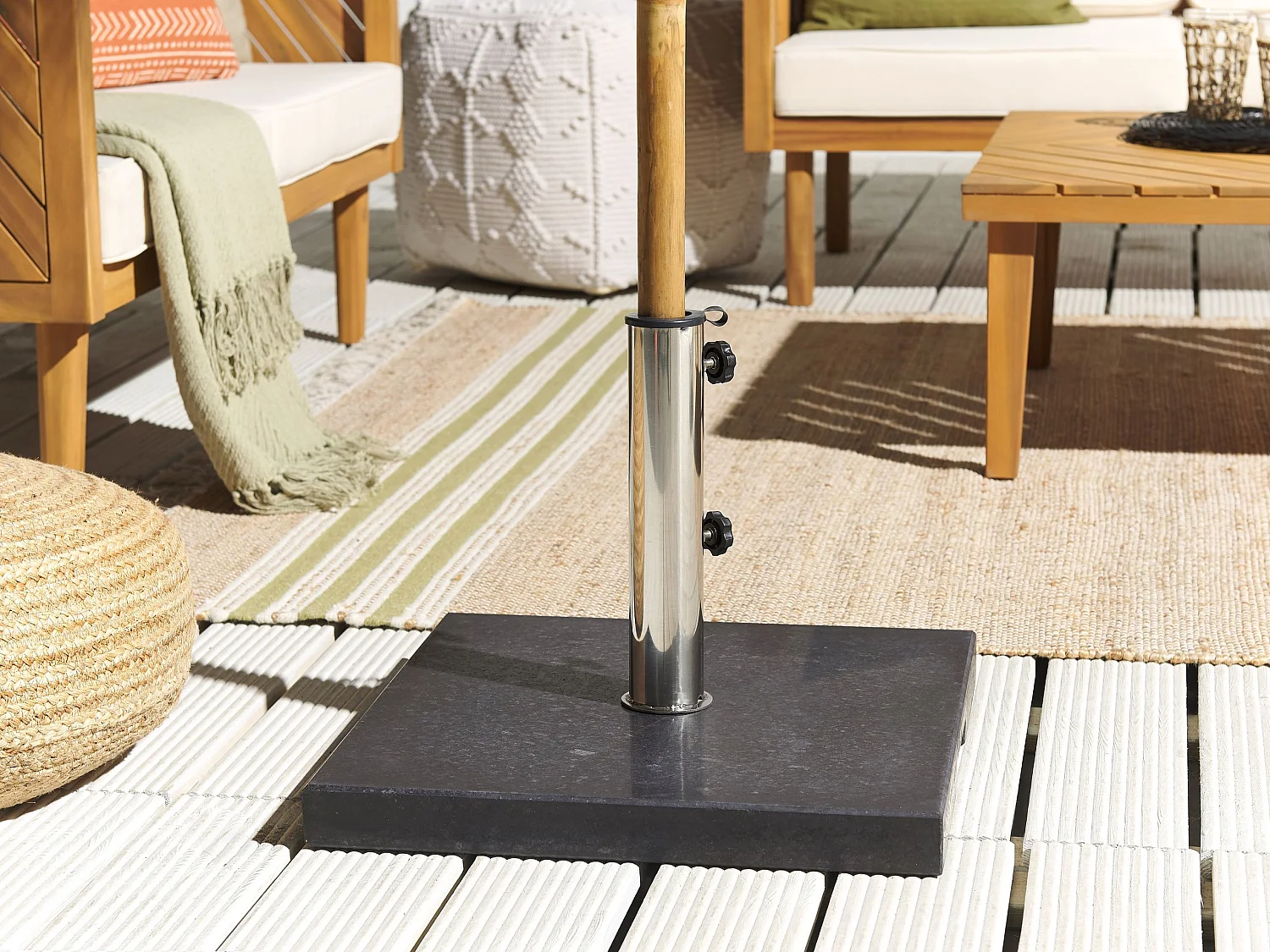 Parasol Base CEGGIA Black Square 25 kg