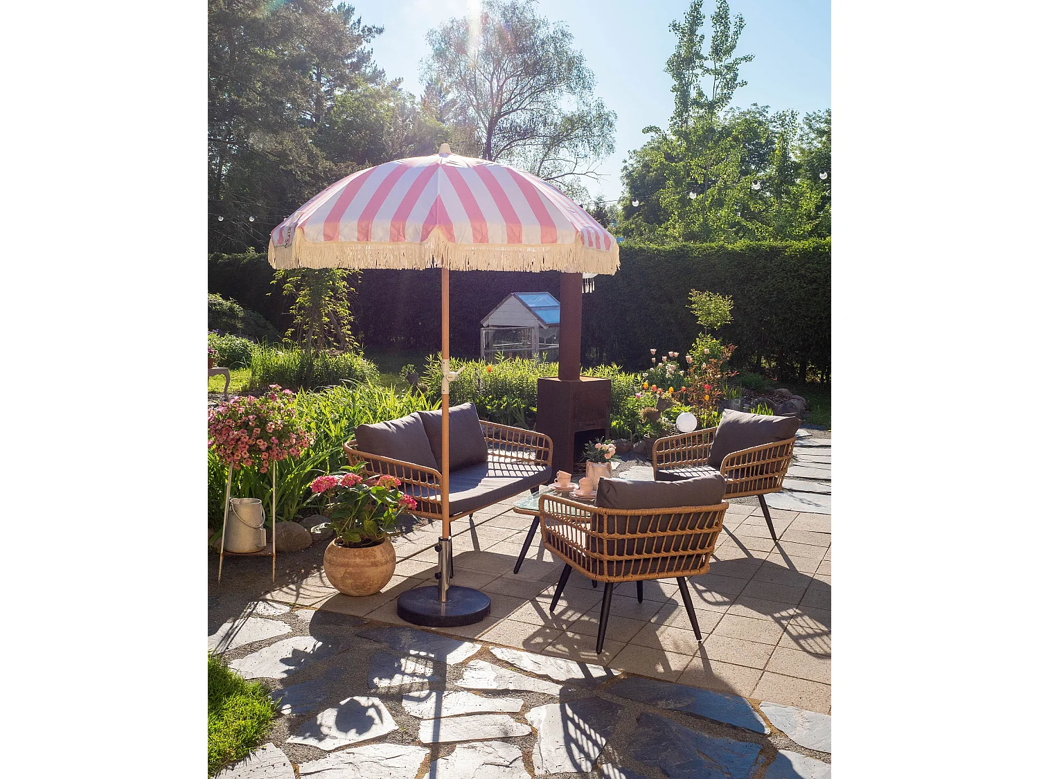 Socle de parasol CEGGIA Noir Rond 25 kg
