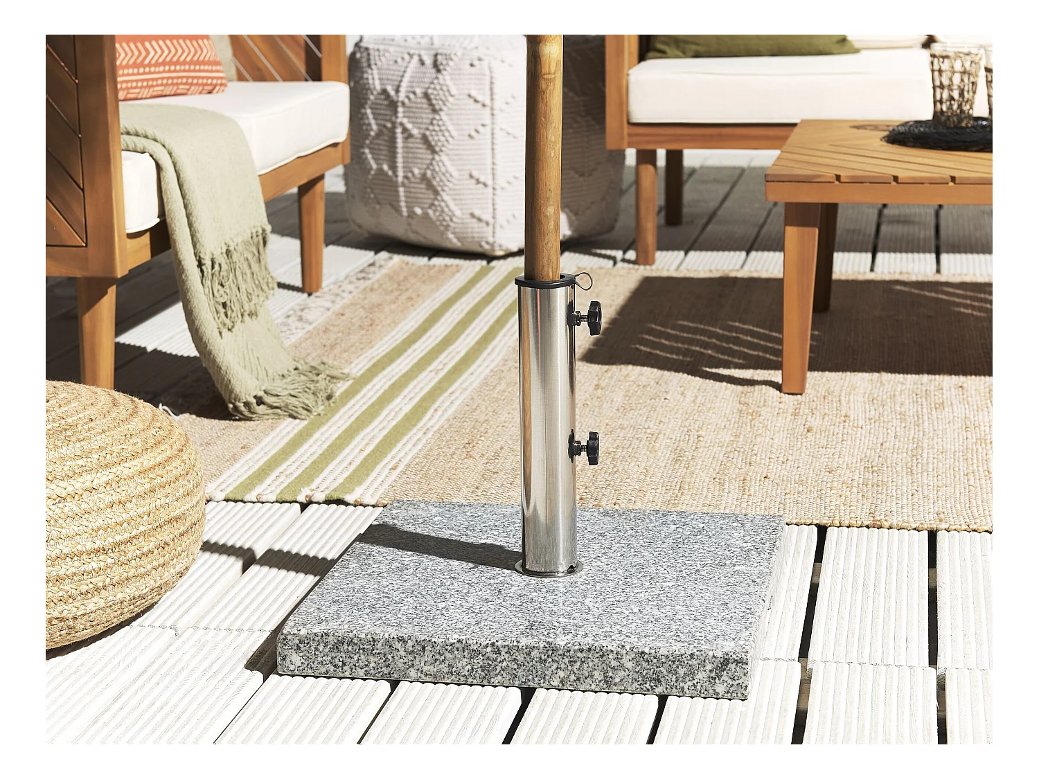 Podstawa do parasola CEGGIA Szary Kwadratowy 25 kg