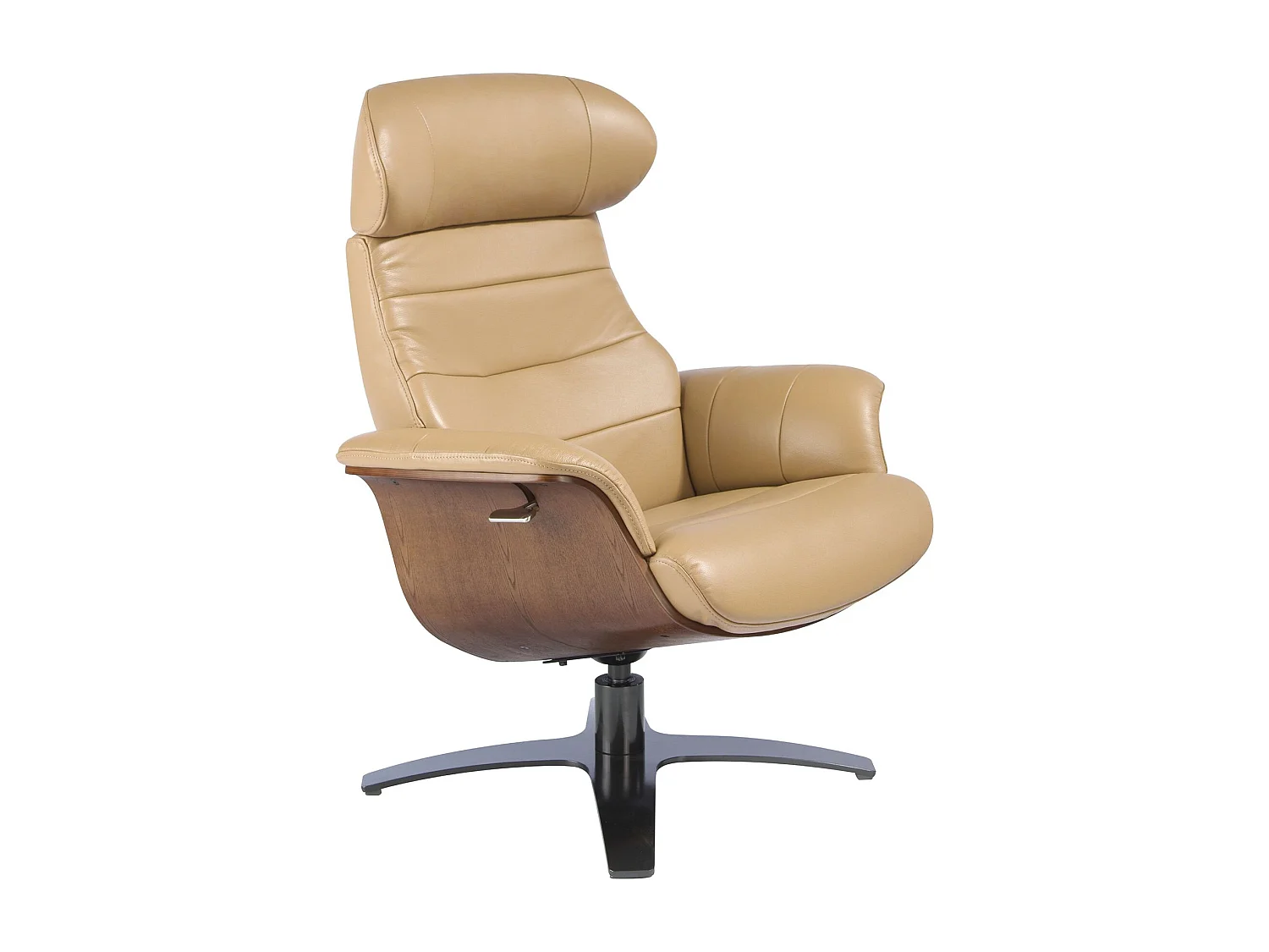 Fauteuil pivotant rembourré en cuir 5087 ANGEL CERDA