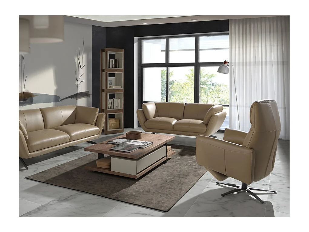 Fauteuil relax pivotant en cuir Arena 5086 ANGEL CERDA