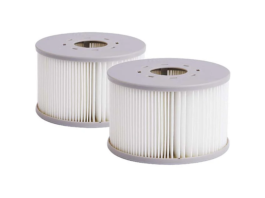 Set aus 2 Filtern für Spas aus weißem Polypropylen - Einfach zu pflegen