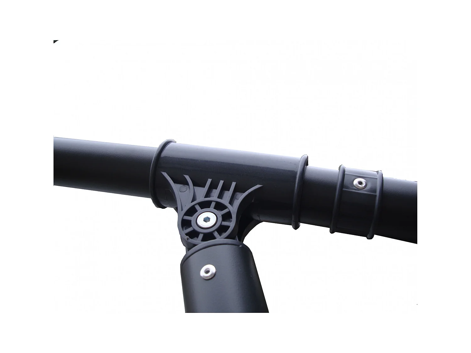 Terracotta Zweefparasol 3x3m Solenzara van Aluminium en Polyester