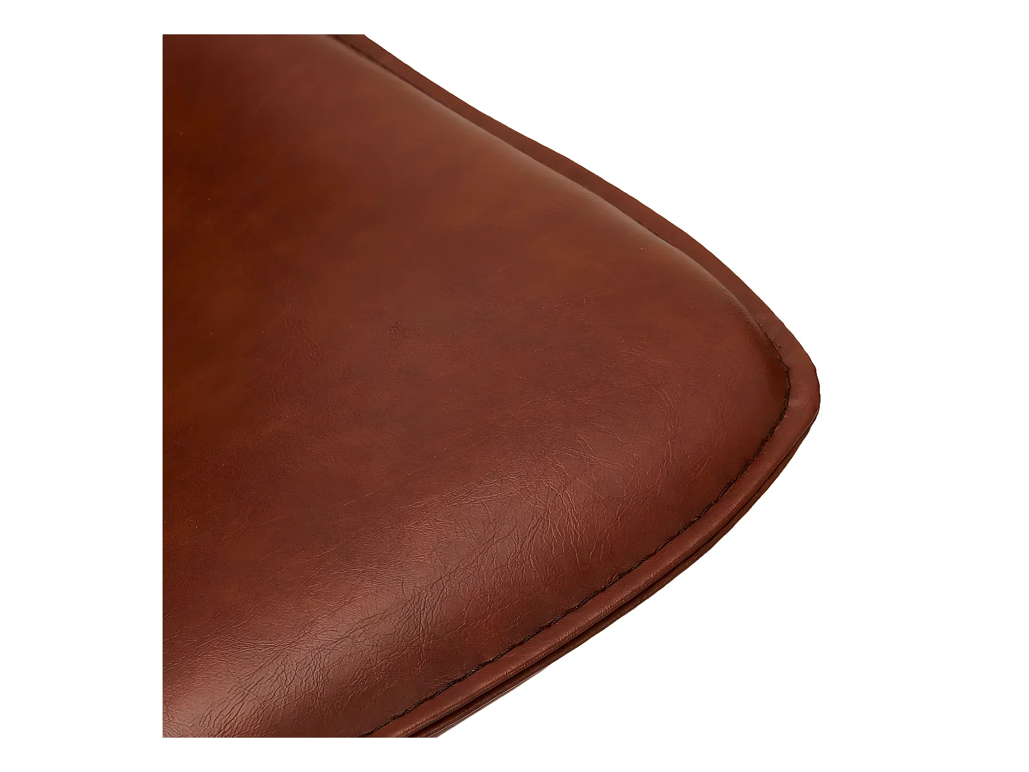 Barhocker Drehbar 2er Set Isabel - Kunstleder & Metall - Braun