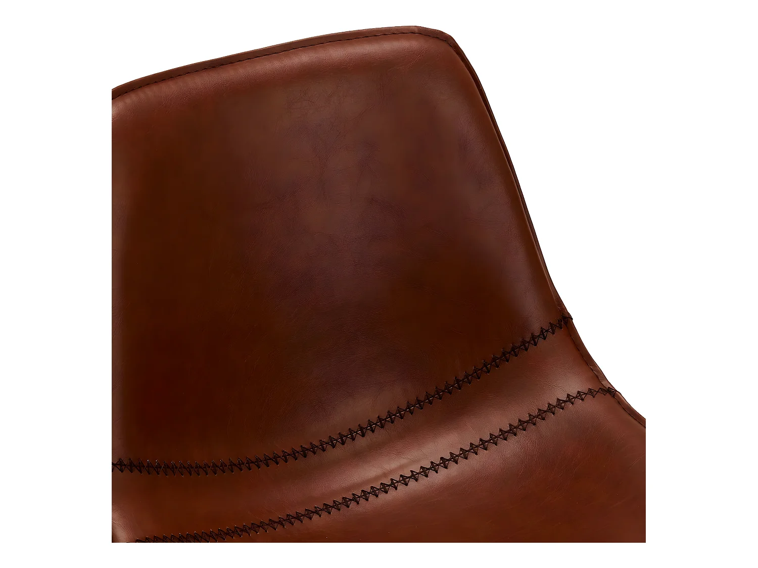 Barhocker Drehbar 2er Set Isabel - Kunstleder & Metall - Braun