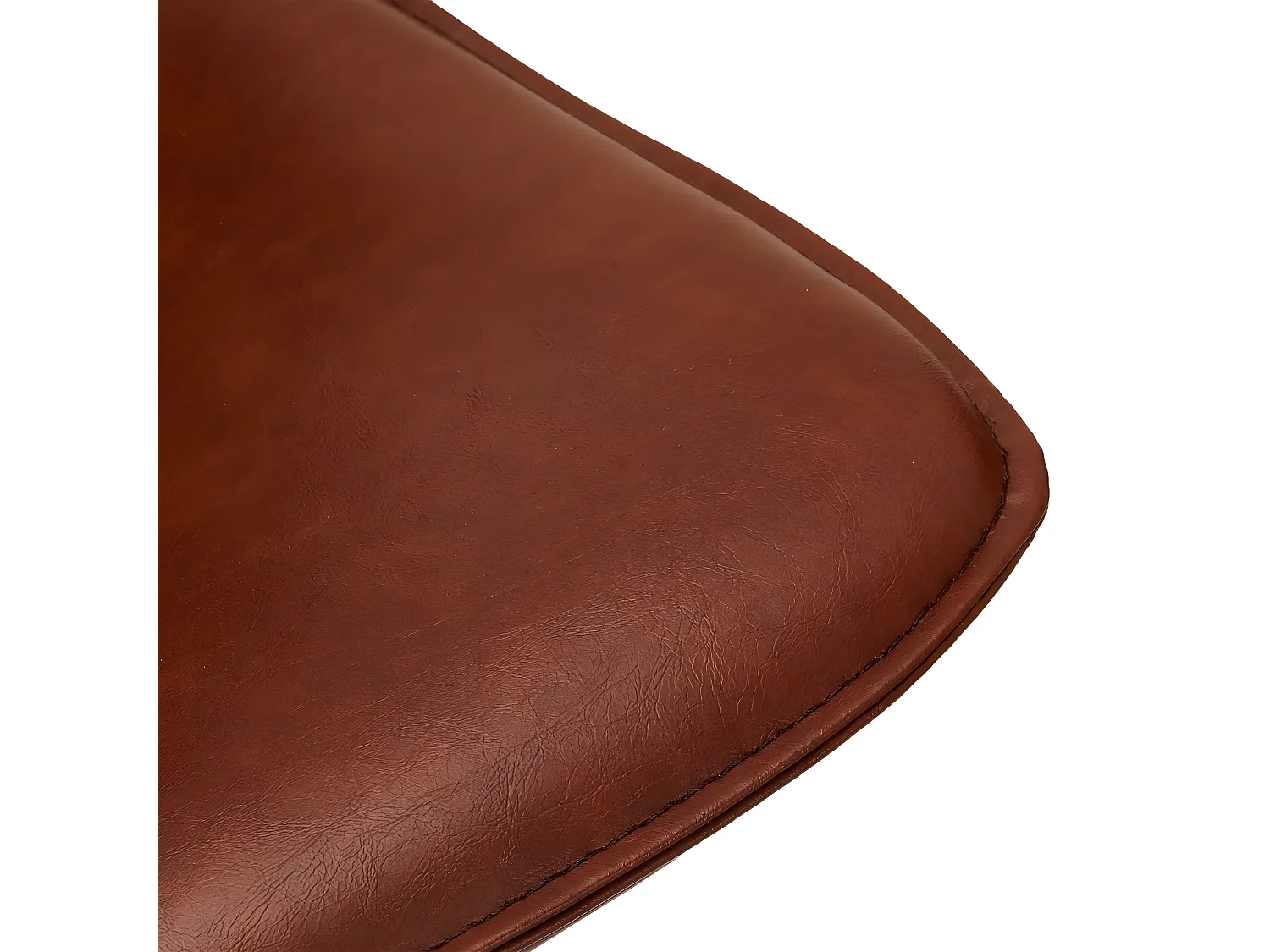 Barhocker Drehbar 2er Set Isabel - Kunstleder & Metall - Braun