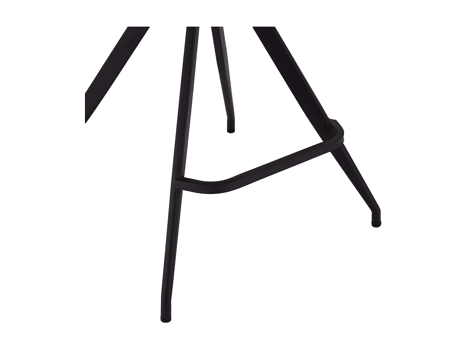 Lot de 2 tabourets de bar avec dossier et pivotant Isabel - Simili et métal - Marron