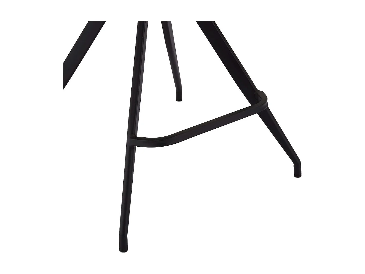 Lot de 2 tabourets de bar avec dossier et pivotant Isabel - Simili et métal - Marron