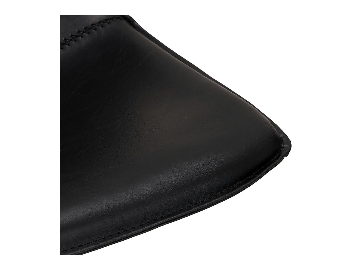 Barhocker Drehbar 2er Set Isabel - Kunstleder & Metall - Schwarz