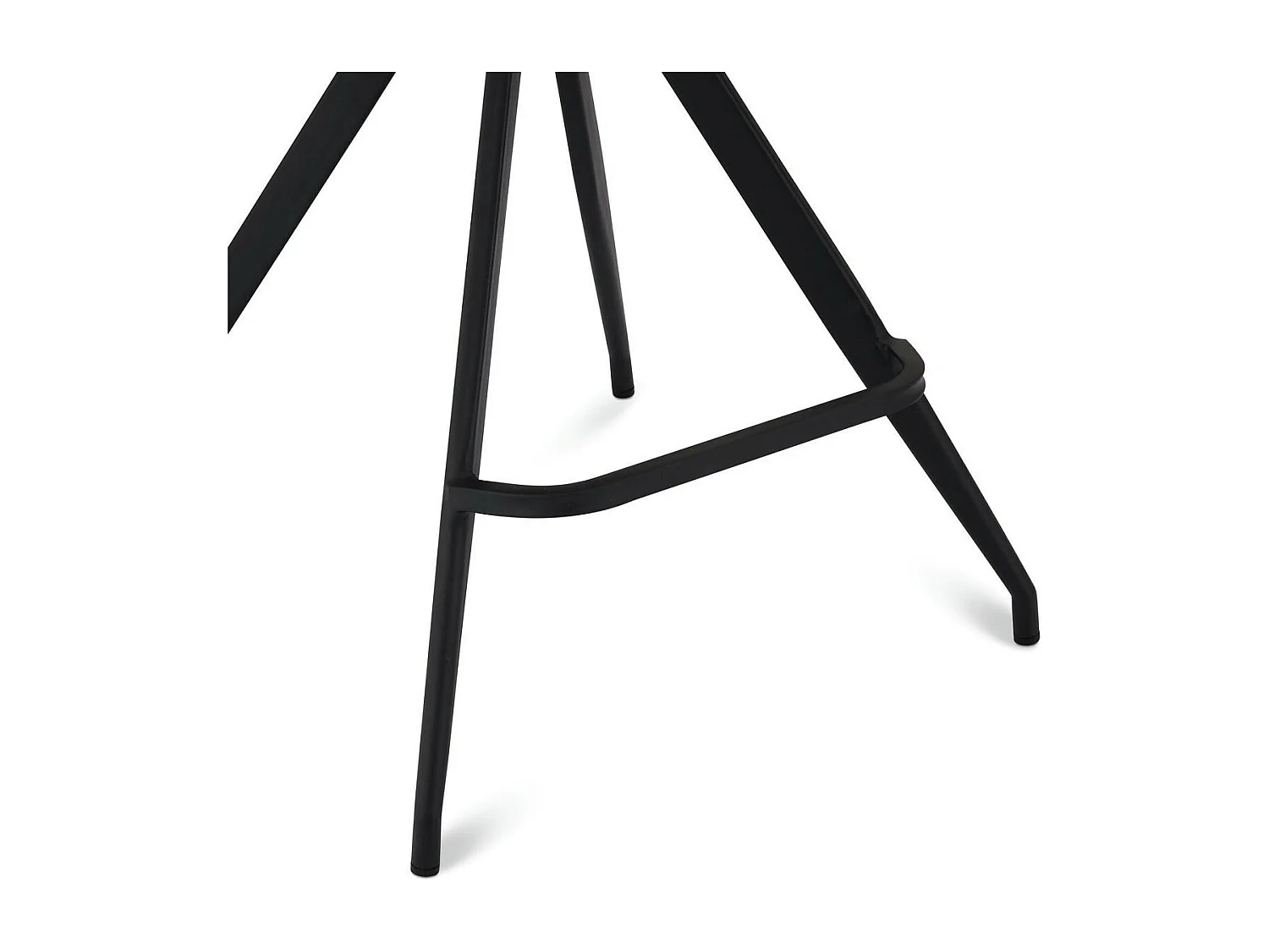 Lotto di 2 sgabelli da bar girevole Isabel - Similpelle e Metallo - Nero