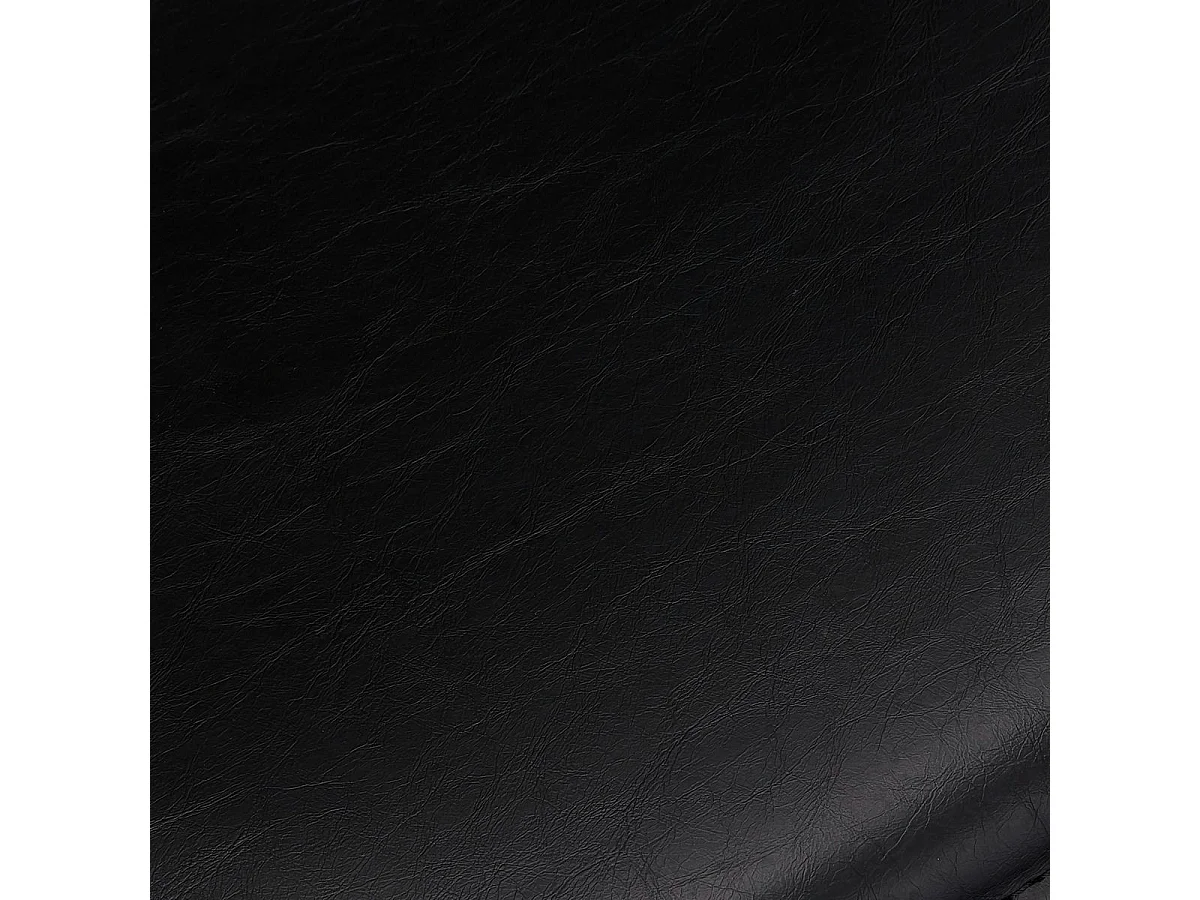 Lotto di 2 sgabelli da bar girevole Isabel - Similpelle e Metallo - Nero