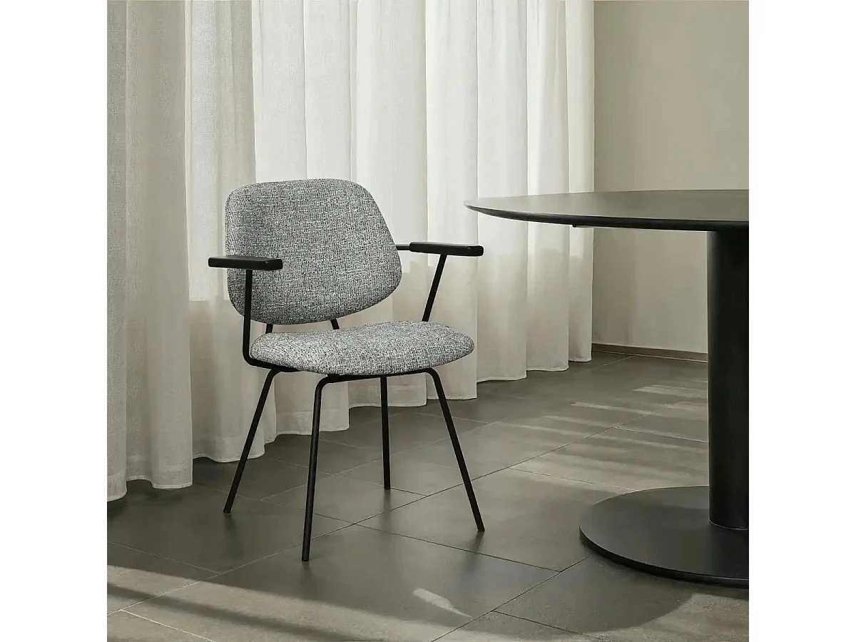 Lot de 2 chaises pivotantes Isabel - Simili et métal - Marron