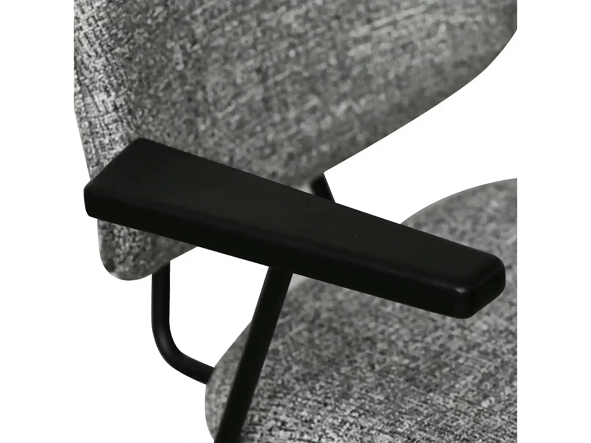 Lot de 2 chaises pivotantes Isabel - Simili et métal - Marron