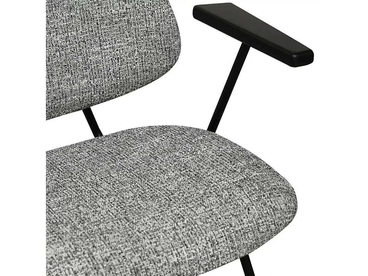 Lot de 2 chaises pivotantes Isabel - Simili et métal - Marron