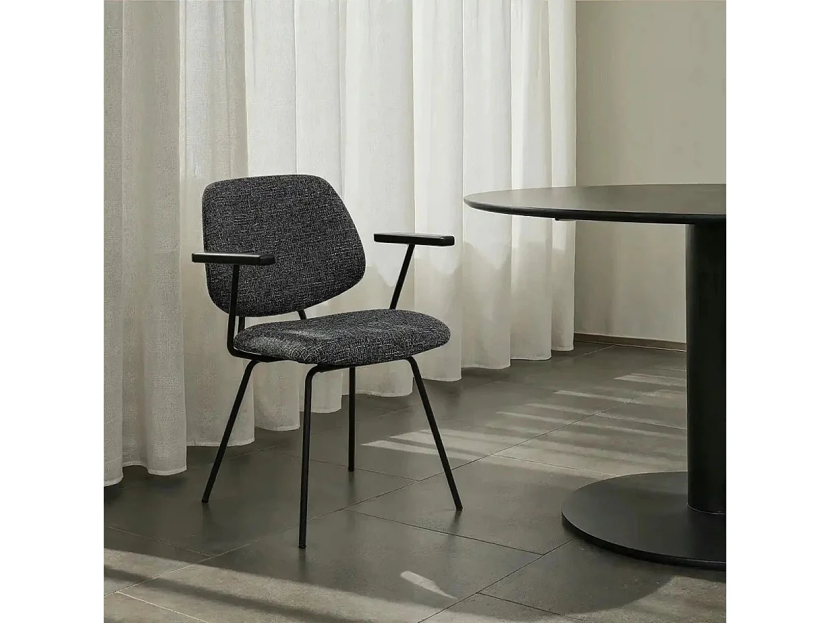 Lot de 2 chaises pivotant Isabel - Simili et métal - Marron