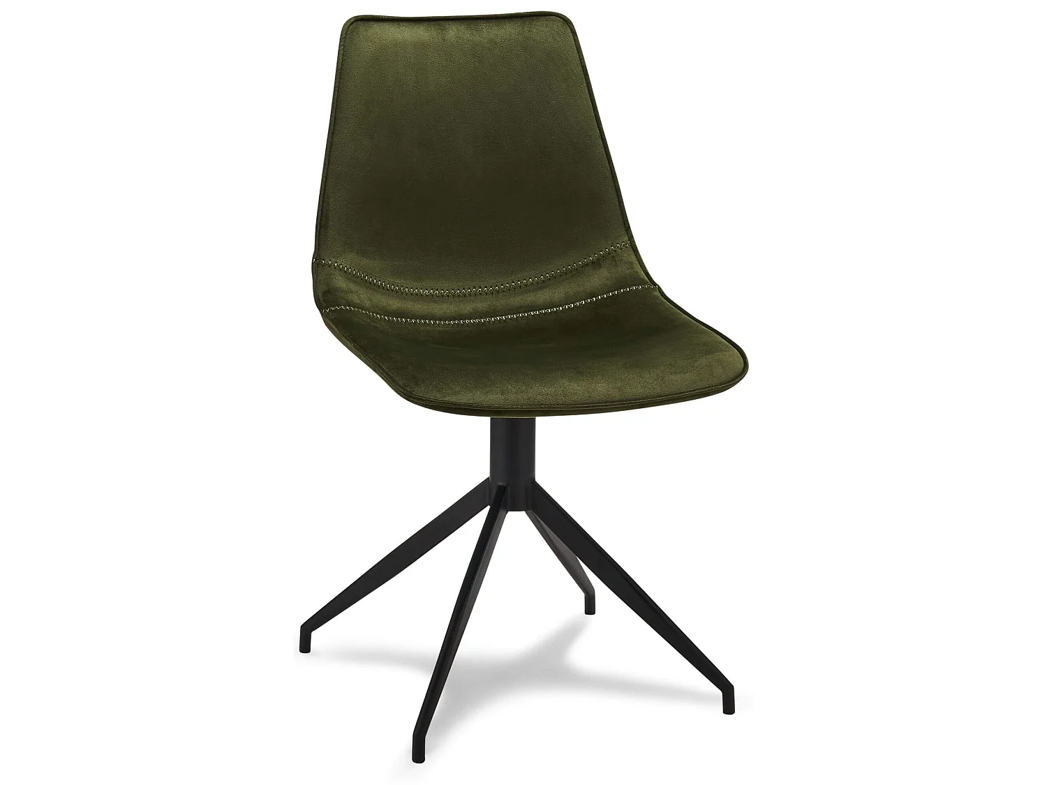 Lot de 2 Chaise de Salle à Manger Isabel Olive Verte Velours