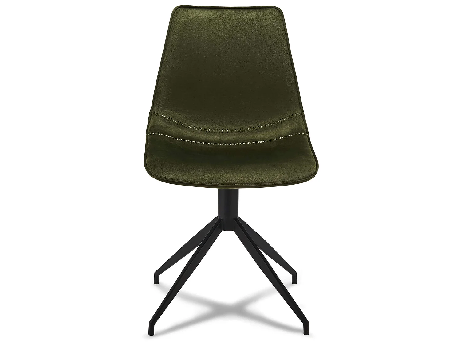 Lot de 2 Chaise de Salle à Manger Isabel Olive Verte Velours