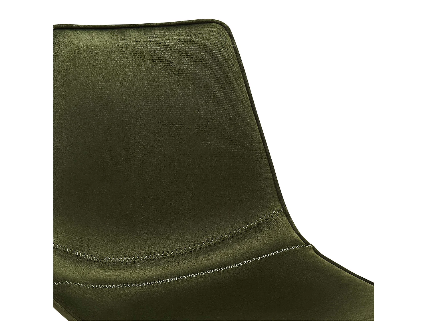 Lot de 2 Chaise de Salle à Manger Isabel Olive Verte Velours