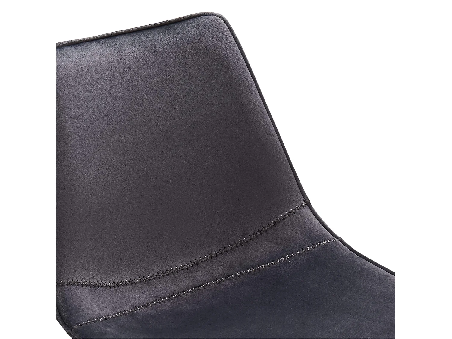 Lot de 2 Chaise de Salle à Manger Isabel Gris Velours