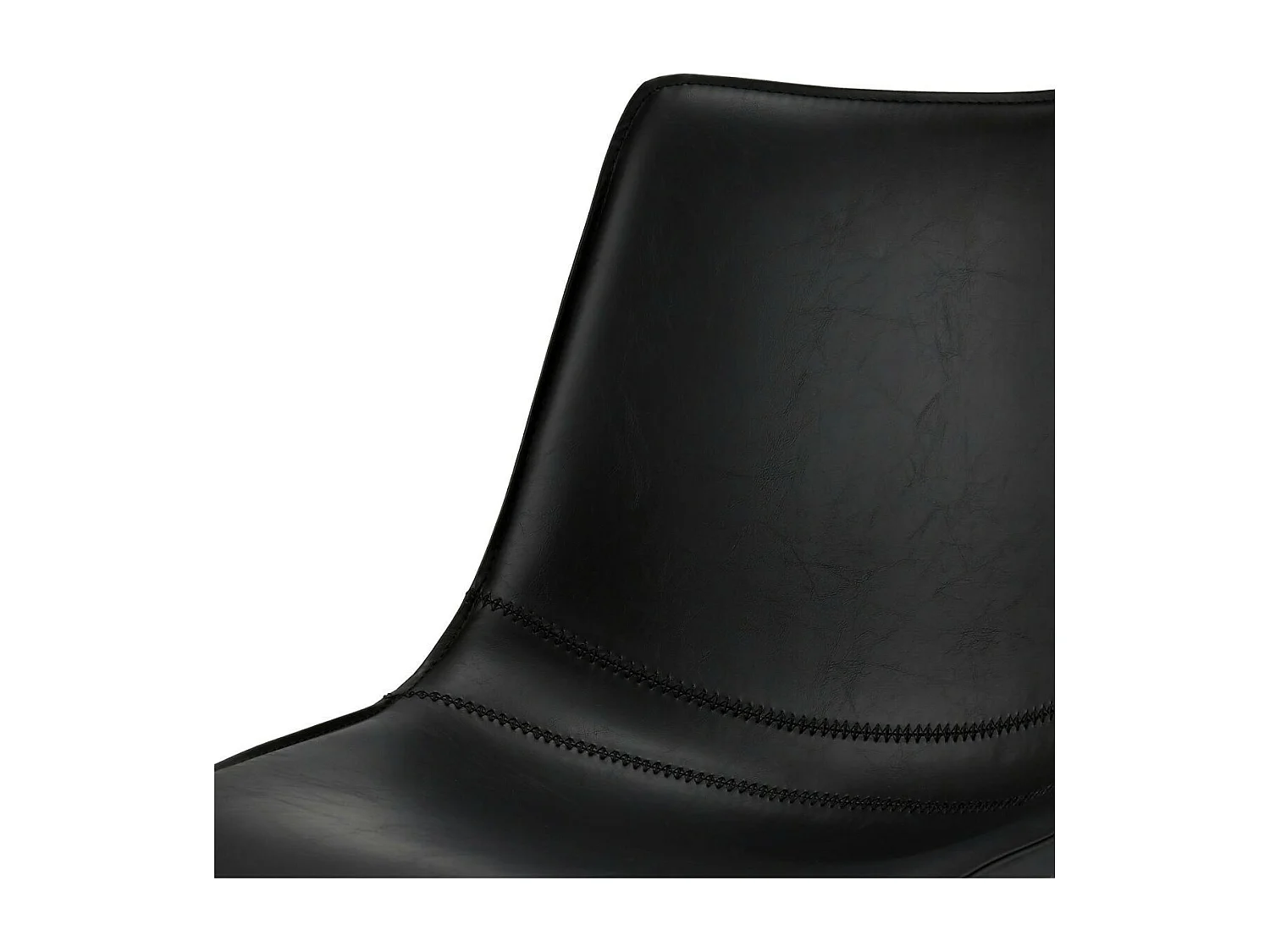 Lotto di 2 sedie girevole Isabel - Similpelle e Metallo - Nero