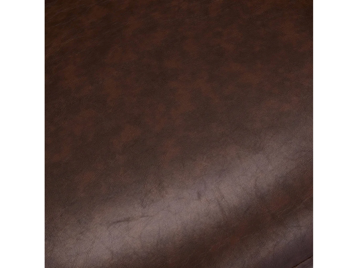 Lot de 2 chaises avec accoudoirs Luna - Simili et métal - Marron