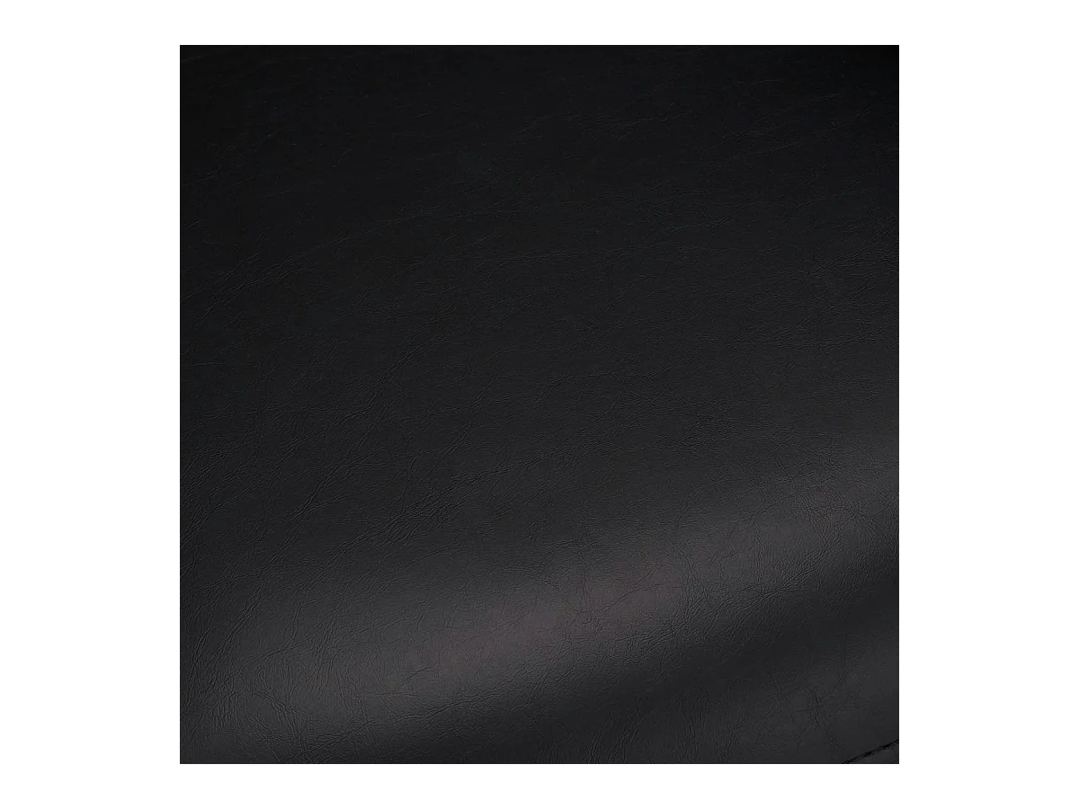 Lot de 2 chaises avec accoudoirs Luna - Simili et métal - Noir