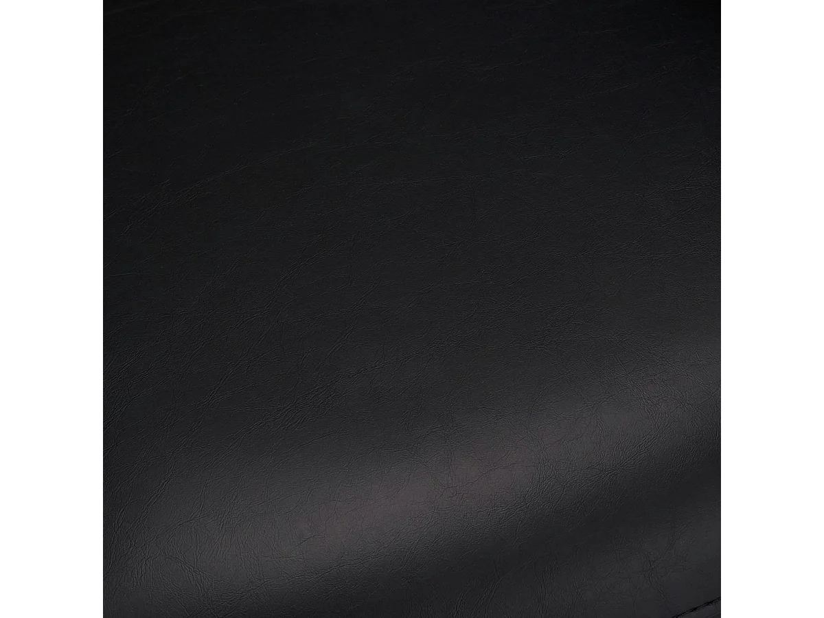 Lot de 2 chaises avec accoudoirs Luna - Simili et métal - Noir