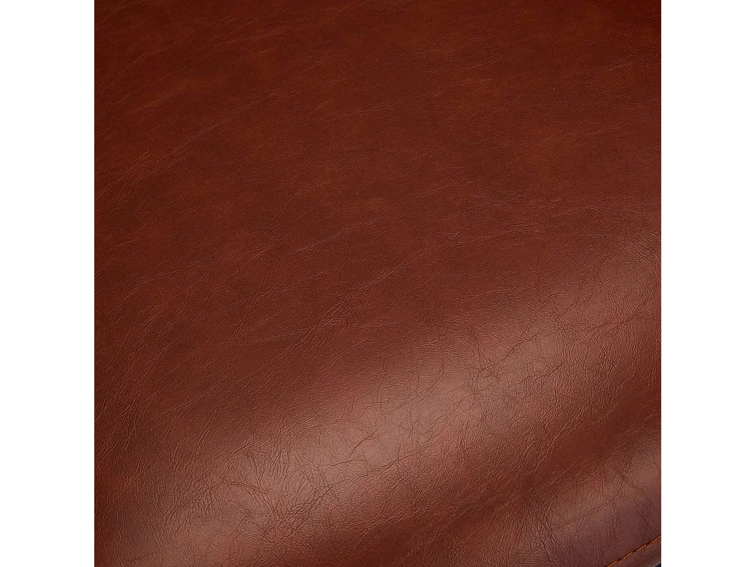 Lot de 2 chaises avec accoudoirs Luna - Simili et métal - Marron