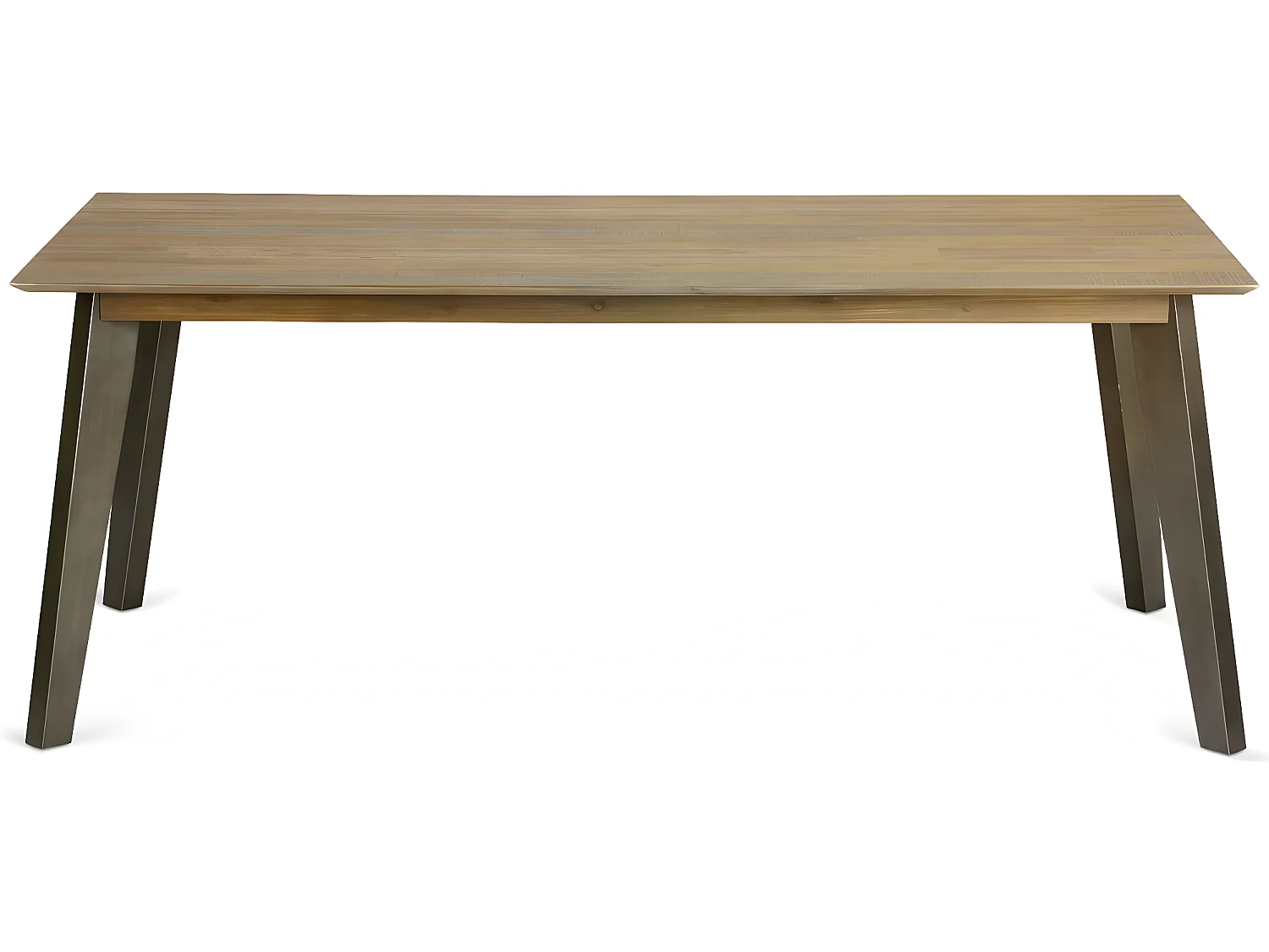 Mesa de comedor rectangular Malaga - 6 a 8 comensales - Madera de acacia maciza y - Marrón