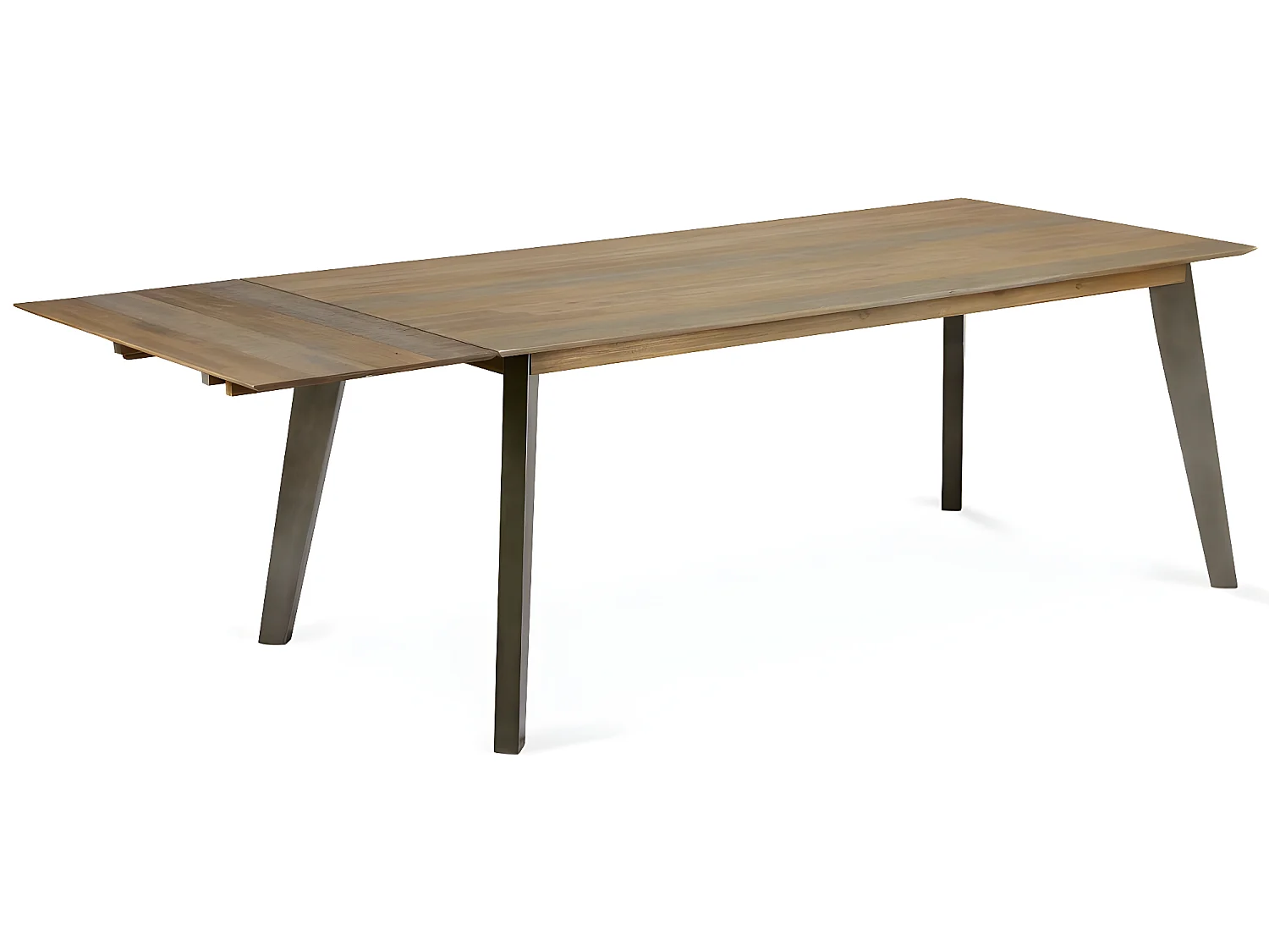 Mesa de comedor rectangular Malaga - 6 a 8 comensales - Madera de acacia maciza y - Marrón