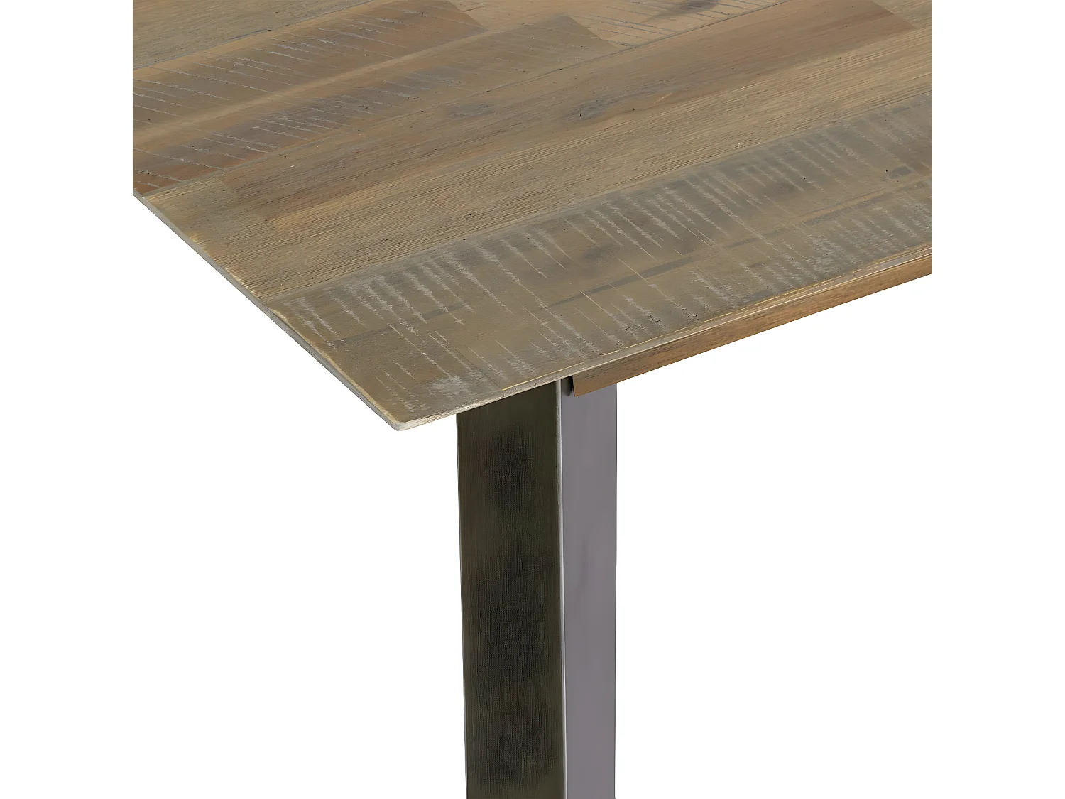 Mesa de comedor rectangular Malaga - 6 a 8 comensales - Madera de acacia maciza y - Marrón